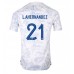 Frankrike Lucas Hernandez #21 Borte Drakt VM 2022 Kortermet